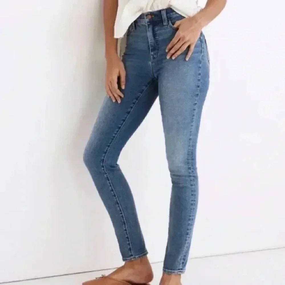 Madewell Women's Skinny Jeans - Light Blue
